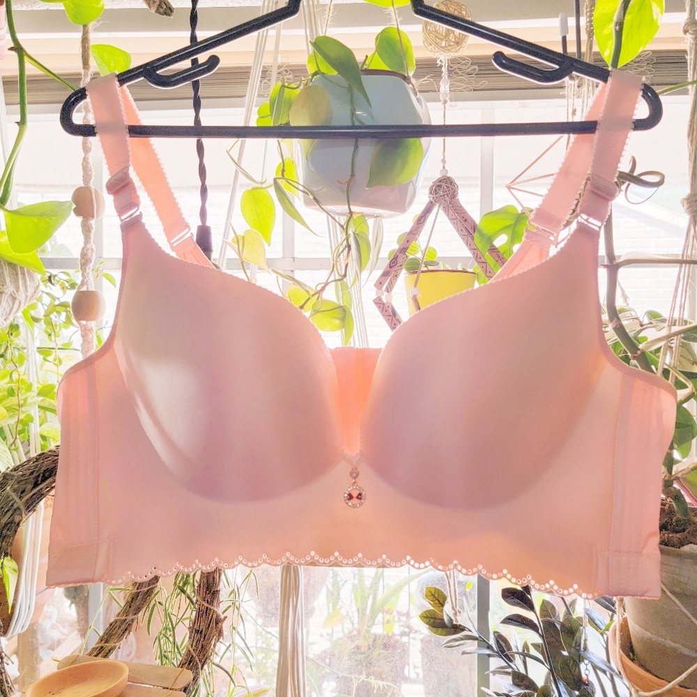 Pink Wire-Free Seamless Soft Cup Bra